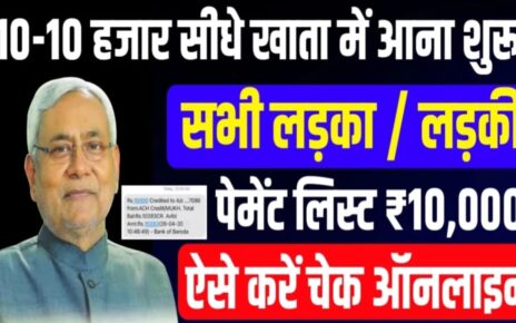 Bihar Board 10th Scholarship 2024 New Payment list Jari: मैट्रिक स्कॉलरशिप का पैसा आ गया सभी के खाते में जल्दी से सभी चेक कर लो