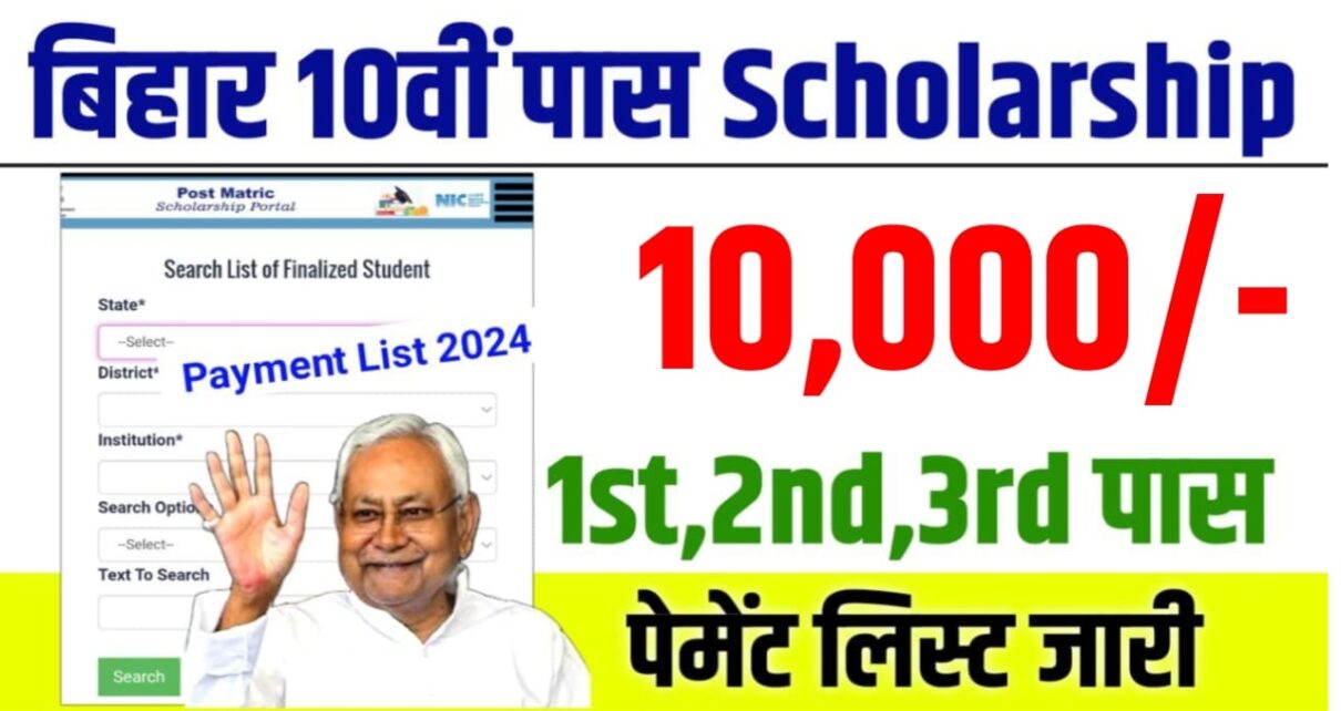 Bihar Board Matric Scholarship Payment Check 2024: जारी हुआ मैट्रिक के छात्रों के खाते में पैसे जल्दी से स्कॉलरशिप स्टेटस चेक करें