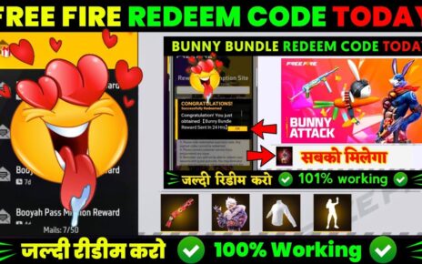 Free Fire Hip Hop Bundle Active Redeem Code 30-31 July 2024: आज का रिडीम कोड यहां से जल्दी प्राप्त करो 100% यह रिडीम कोड काम करेगा