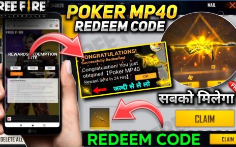 Free Fire MP40 Redeem Code Apply Now 30-31 July 2024 : फ्री फायर मैक्स में इस तरह कोई नहीं बताया आज का रिडीम कोड जल्दी से करो क्लेम