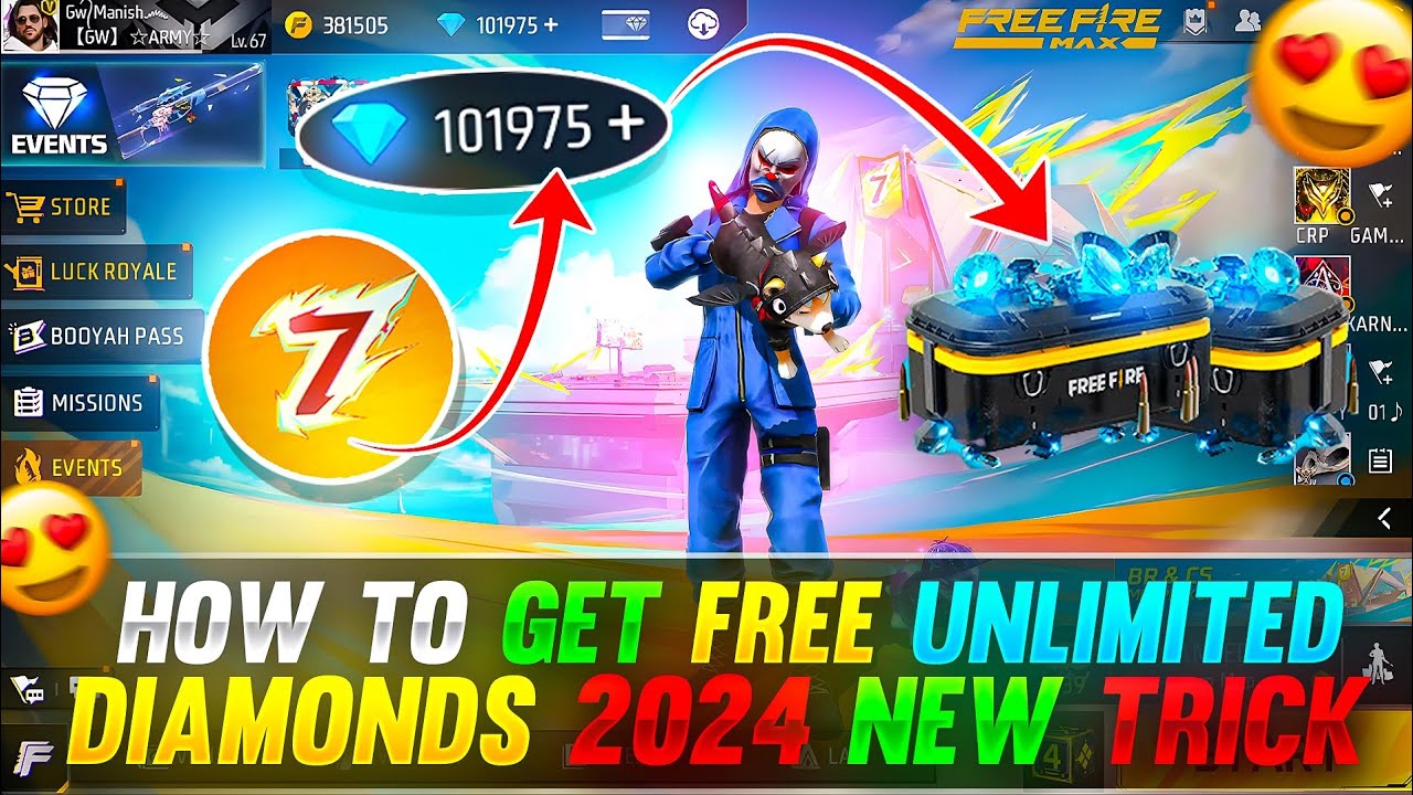 Free Fire New Diamond Ninja Trick: इस तरीके के जरिए प्राप्त करें हजारों डायमंड,ढेर सारे बंडल और स्किन