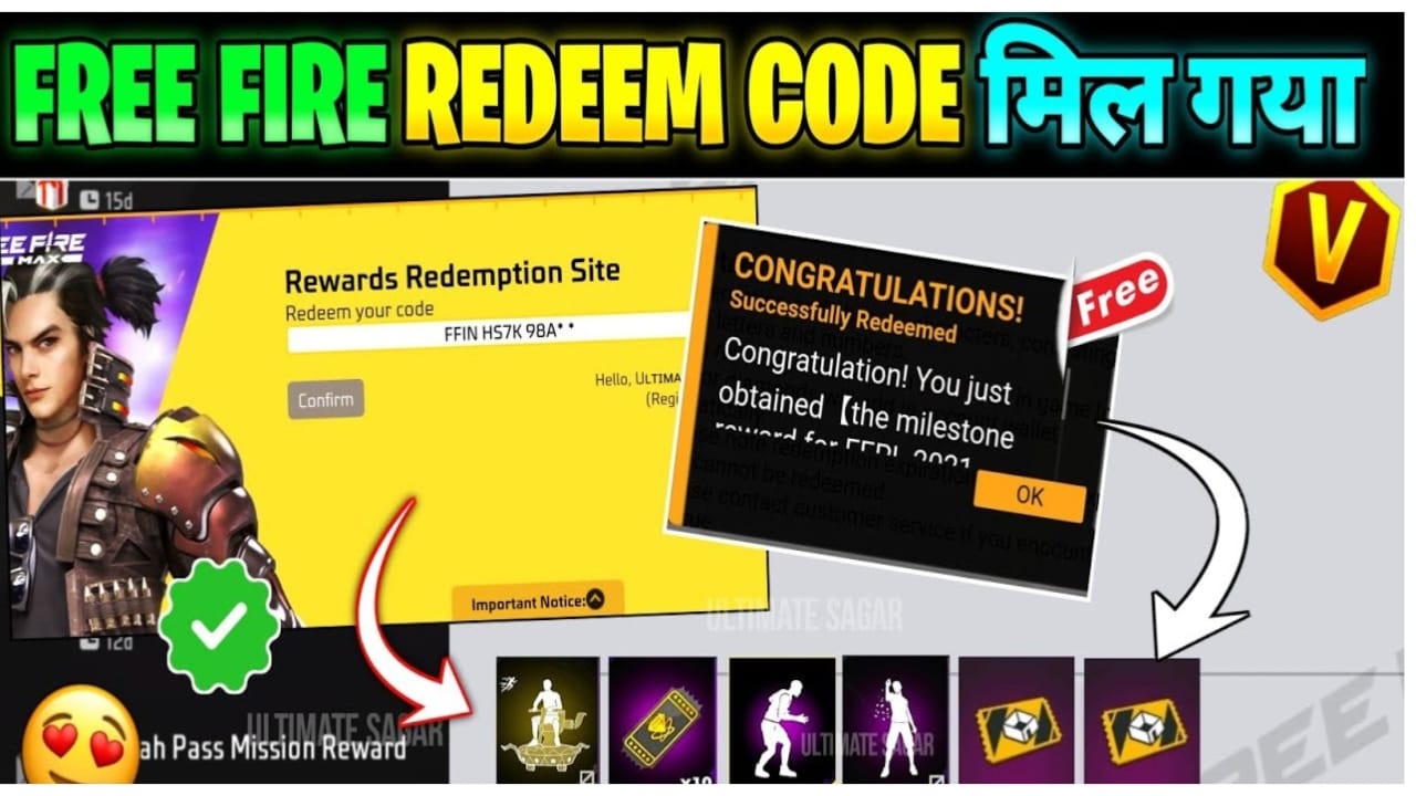 Free Fire New Redeem Code Active 28-31 July 2024: फ्री फायर मैक्स में क्लेम करें ढेर सारे रिमोट और डायमंड जल्दी से रिडीम कोड क्लेम करें