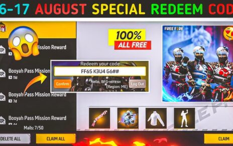 Garena Free Fire Today Working Redeem Code : Hurry! Unlock Skins, Weapons 100% काम करने वाला रिडीम कोड