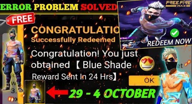 Free Fire Max 29 September Confirm Redeem Code:दशहरा के शुभ अवसर पर लूट लो आज का महत्वपूर्ण रिडीम कोड