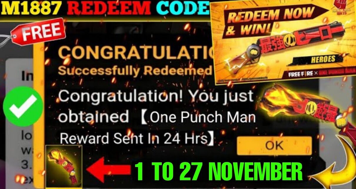 Free Fire Today Redeem Code Working Code:100% वर्किंग रिडीम कोड आ गया छठ के शुभ अवसर पर जल्दी से लूट लो कई आइटम्स